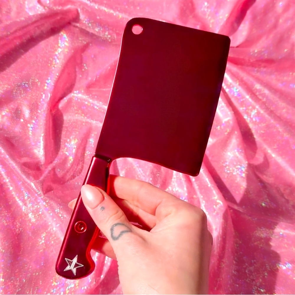 Jeffree Star | Mini Cleaver Hand Mirror, Red | NiB sold out JSC accessory